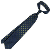 Floral Shantung Silk Tie Hand Rolled