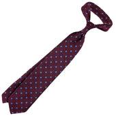 Floral Shantung Silk Tie Hand Rolled