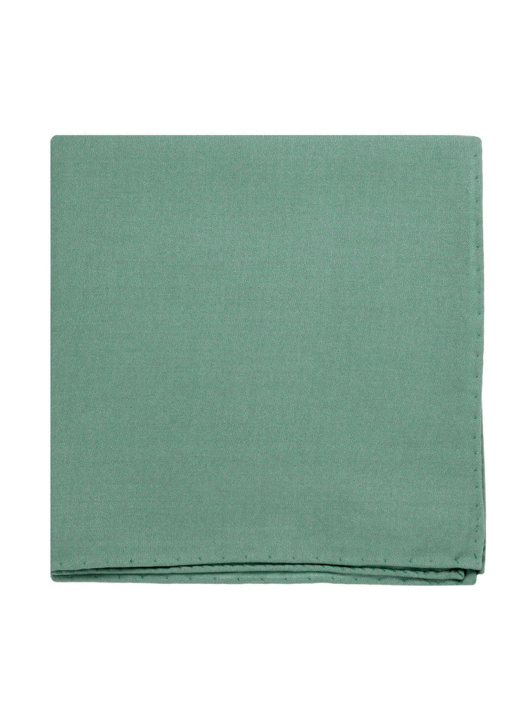 Amalfi Basil Green Silk Pocket Square