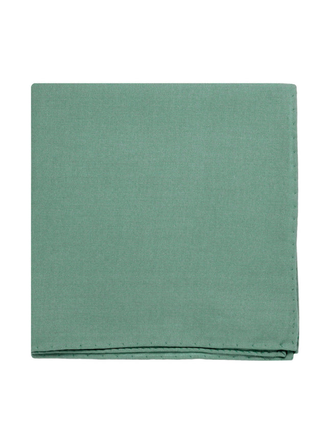 Amalfi basil green silk pocket square