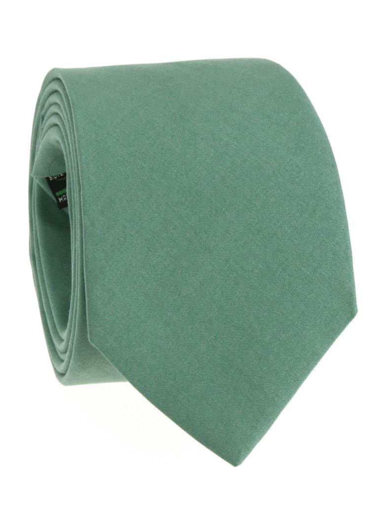 Amalfi Basil Green Silk Tie