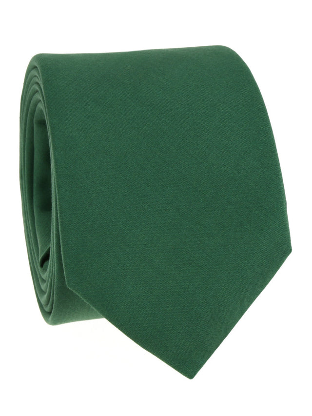 Amalfi English green silk tie