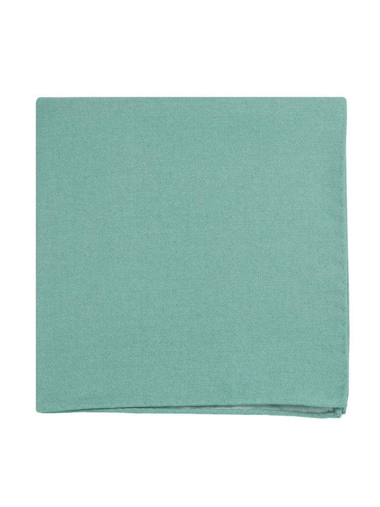 Amalfi Green Silk Pocket Square