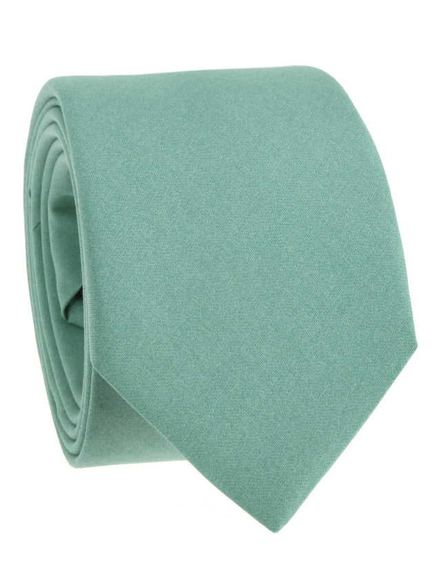 Amalfi mint green silk tie