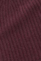 Wide Cuff Cashmere Beanie Amaranto