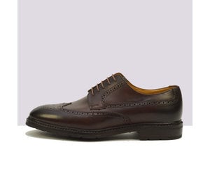 GRAYSON SADDLE CALF DARK BROWN