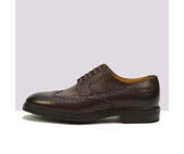 GRAYSON SADDLE CALF DARK BROWN