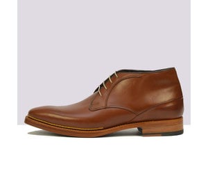 ZENOBI SADDLE CALF MID BROWN