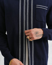 Amble Milano Knit Long Sleeve Polo