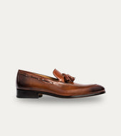 Tassel Loafer Cognac Antique