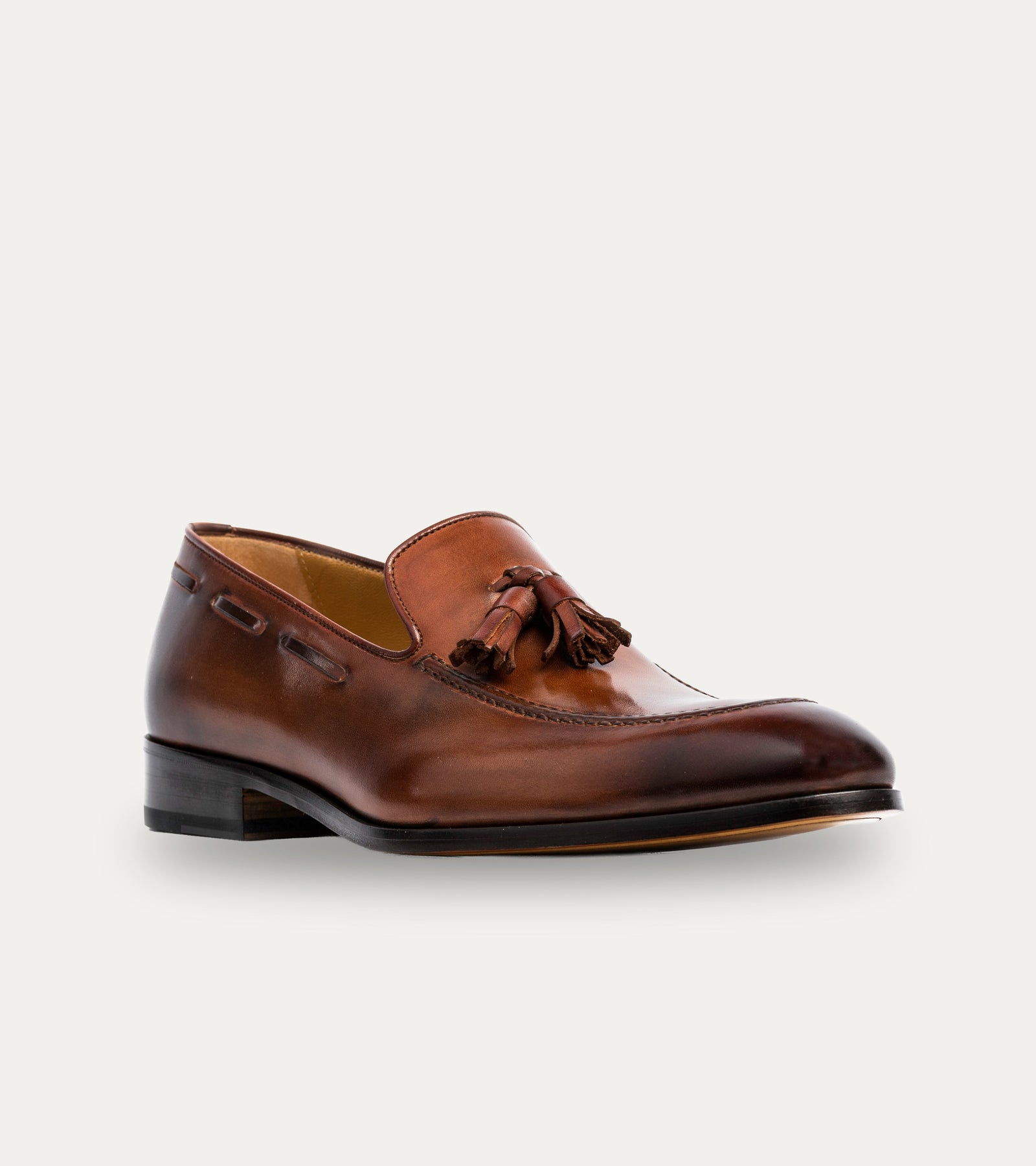 Tassel Loafer Cognac Antique
