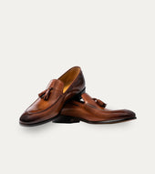 Tassel Loafer Cognac Antique