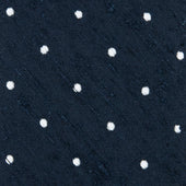 Dotted Shantung Silk Tie Hand Rolled