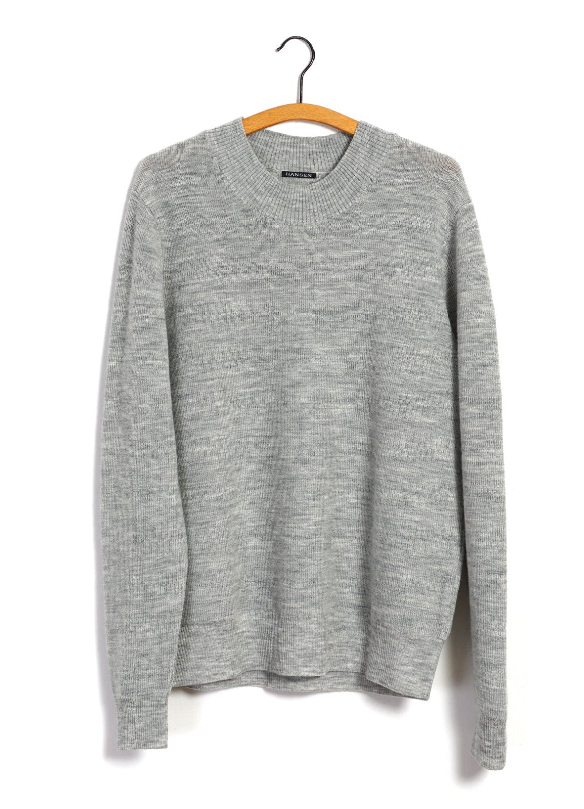 Andre Knitted Crew Neck Sweater Winter Grey