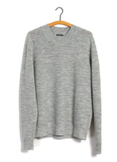 ANDRE | Knitted Crew Neck Sweater | Winter Grey