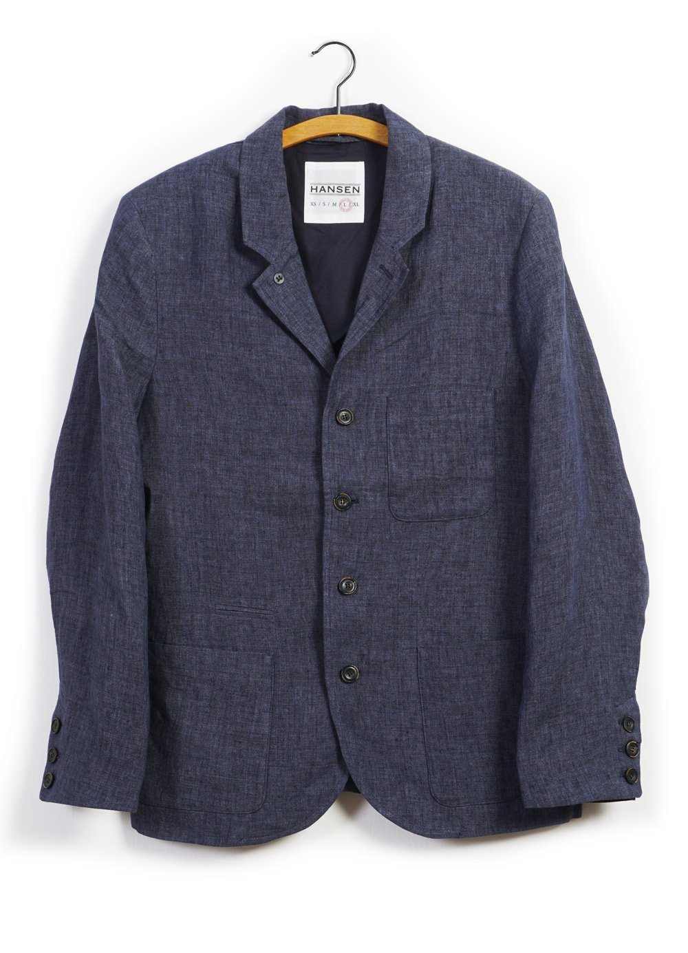 ANKER | Casual Four Button Blazer | Blue Delave