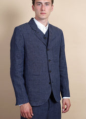 ANKER | Casual Four Button Blazer | Blue Delave
