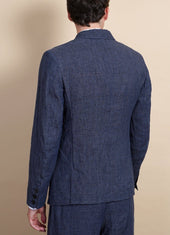 ANKER | Casual Four Button Blazer | Blue Delave
