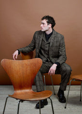 Anker Four Button Classic Blazer Checkered