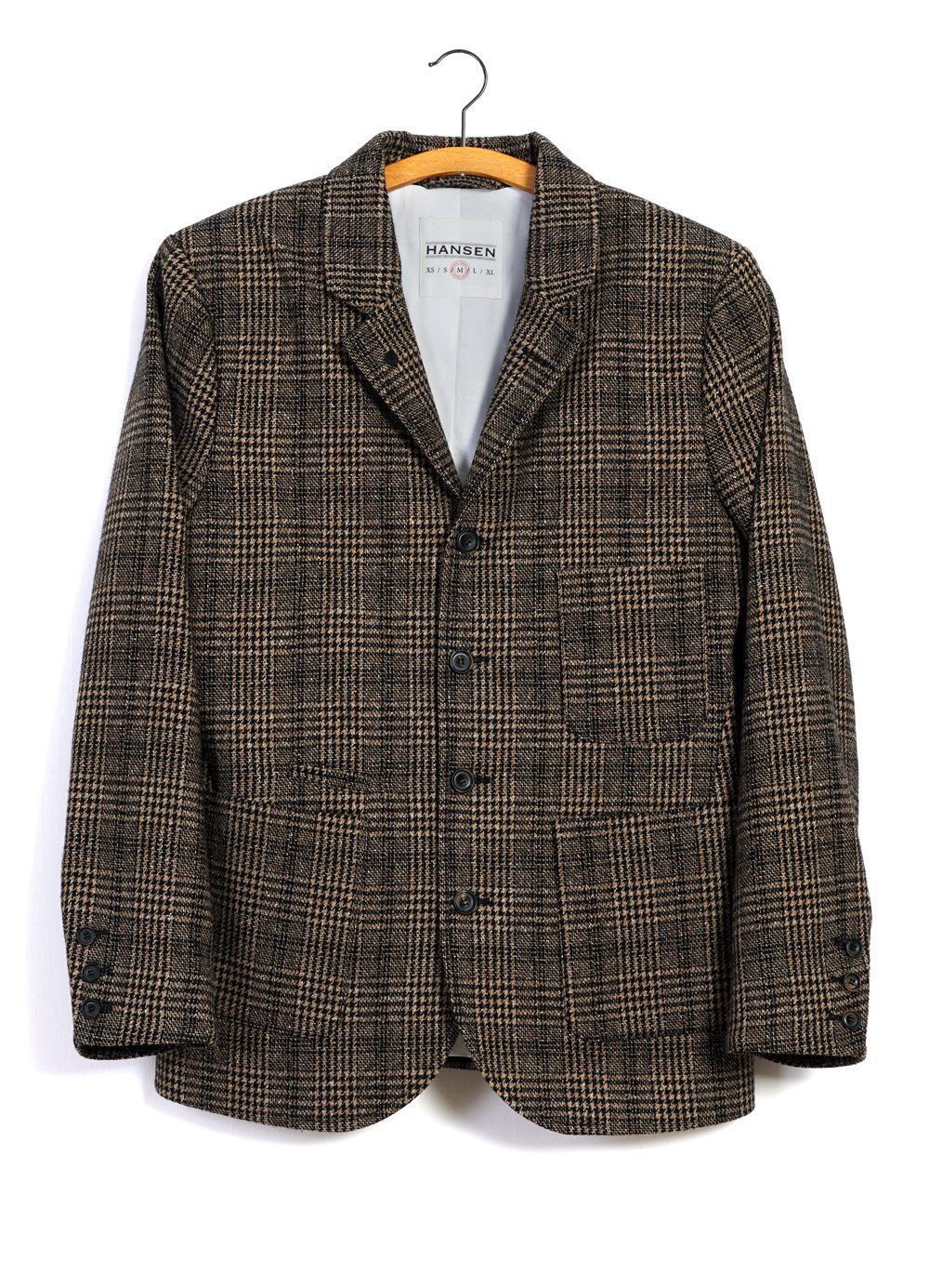 Anker Four Button Classic Blazer Checkered