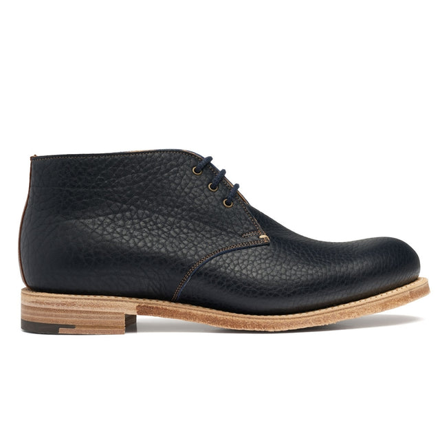 Anoa Chukka Boot in Navy Buffalo Leather