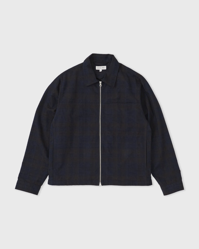 Overshirt 3.0, Navy/Brown Check