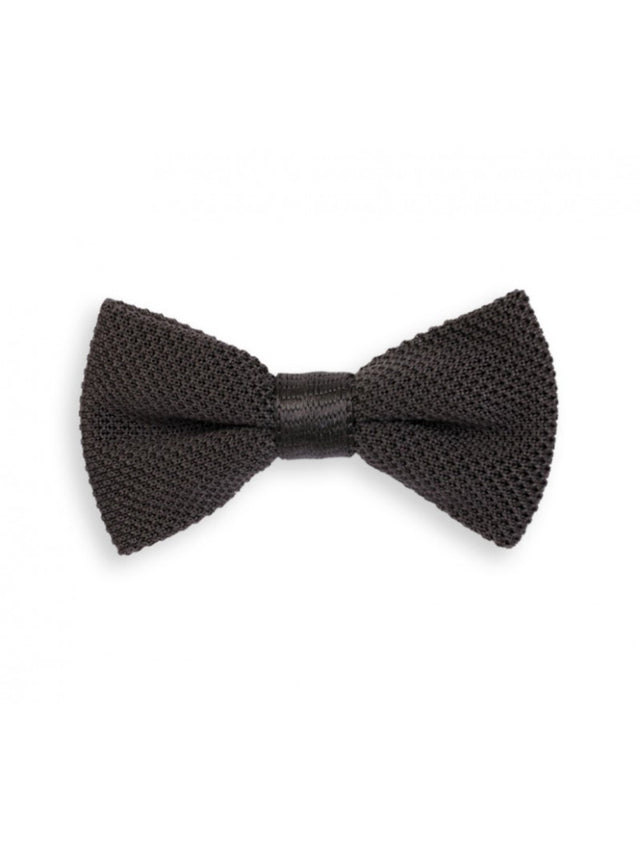 Anthracite grey knitted bow tie Monza