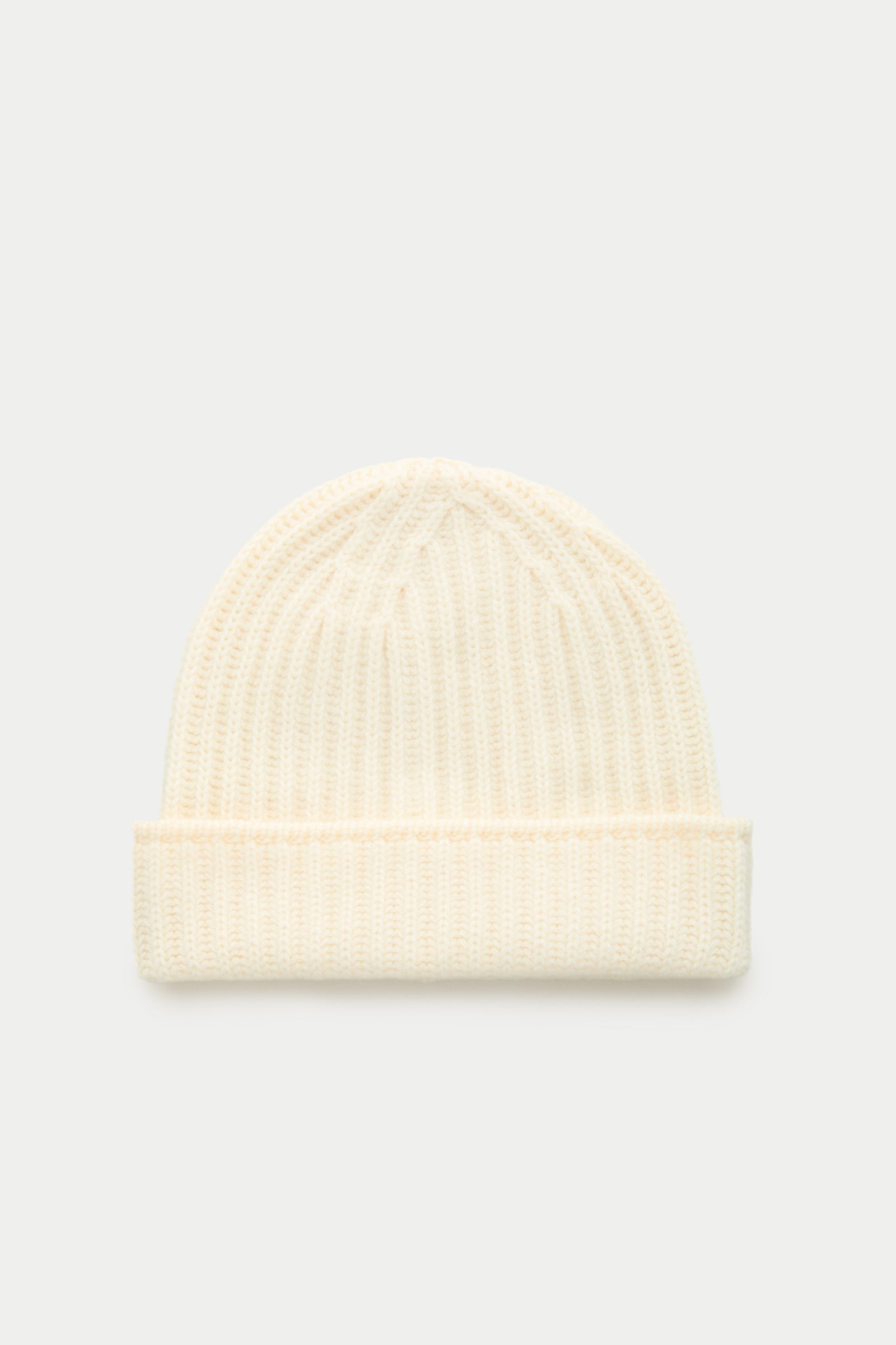 Wide Cuff Cashmere Beanie