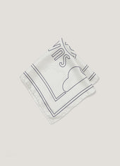 Silk Pocket Square in Ecru