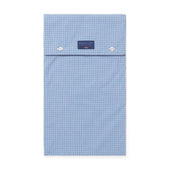Navy Graph Check Cotton Pyjamas With Navy Piping