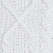 Aran Knit Cashmere Blend Roll Neck In