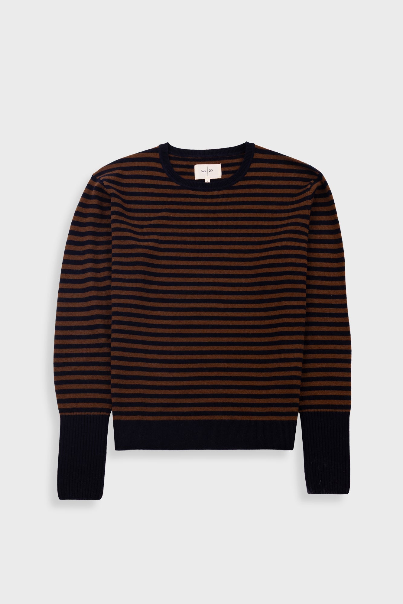 Rib Knit Top Navy Stripe