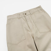 Army Denim Fatigue Pants Beige
