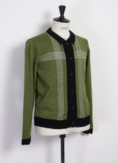 Arnold Knitted Cardigan Pattern Green