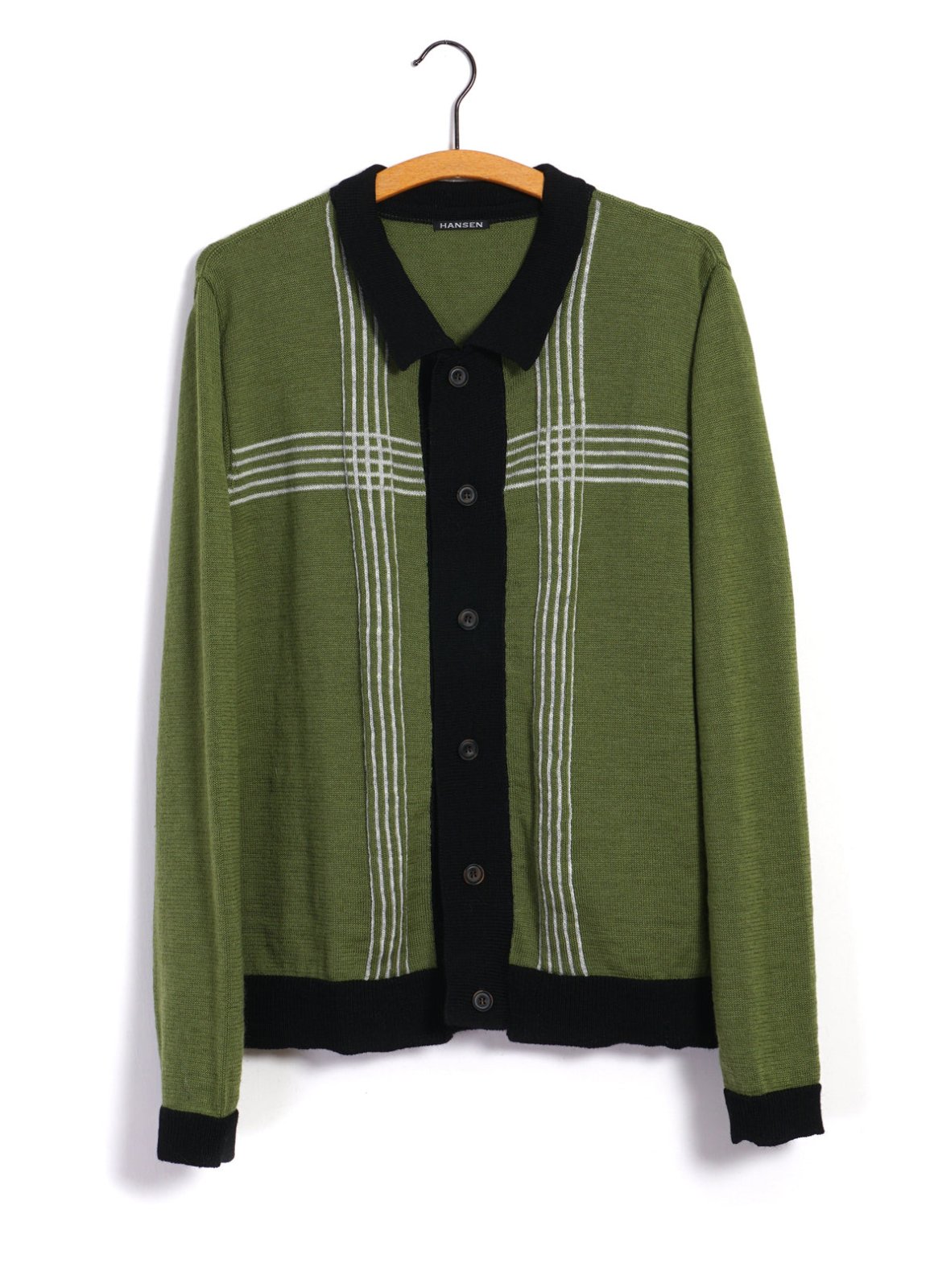 Arnold Knitted Cardigan Pattern Green