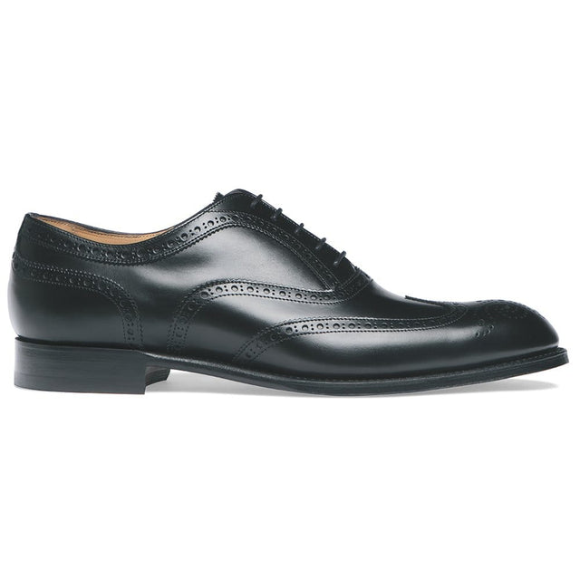Arthur III Oxford Brogue in Black Calf Leather