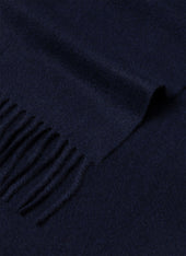 Cashmere Woven Scarf in Navy