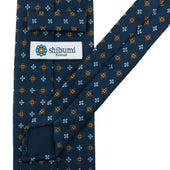 50oz Floral Printed Silk Tie Light Hand Rolled