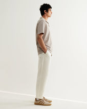Atwood Clay Textured Organic Cotton Polo Shirt