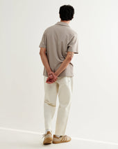 Atwood Clay Textured Organic Cotton Polo Shirt
