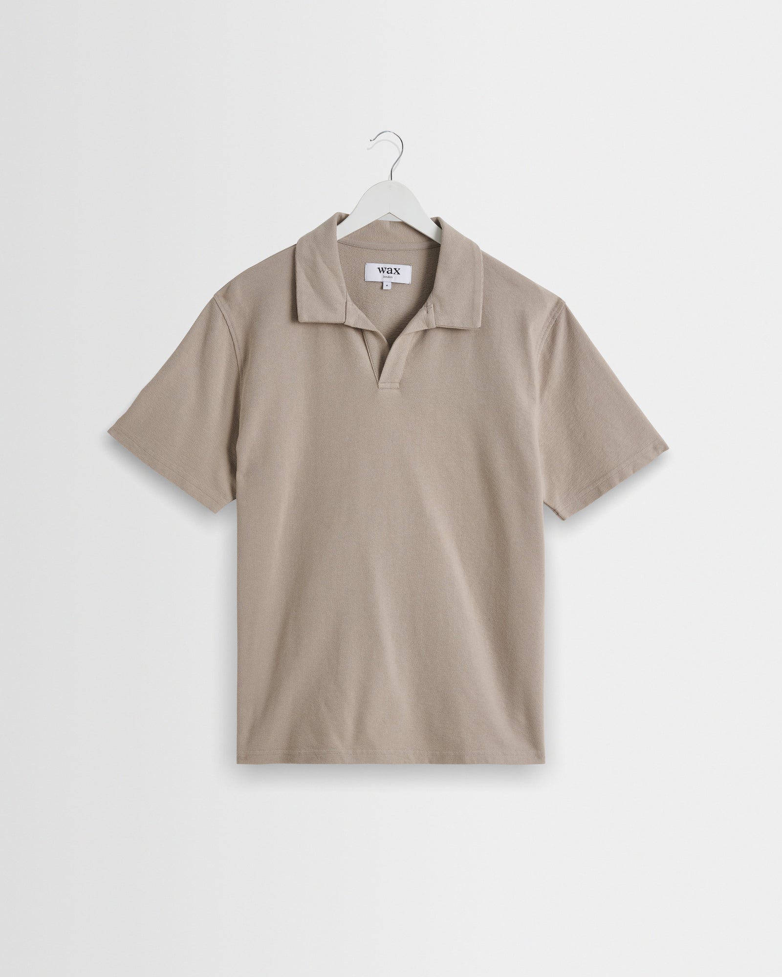 Atwood Clay Textured Organic Cotton Polo Shirt