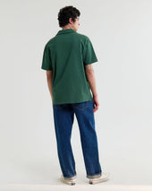 Atwood Dark Textured Organic Cotton Polo Shirt