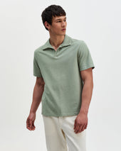 Atwood Textured Organic Cotton Polo Shirt