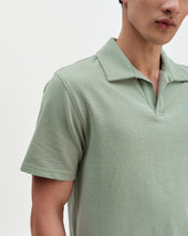 Atwood Textured Organic Cotton Polo Shirt