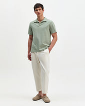 Atwood Textured Organic Cotton Polo Shirt