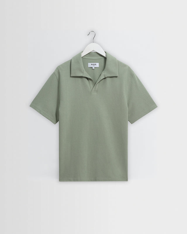 Atwood - Sage Textured Organic Cotton Polo Shirt