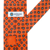 Floral Printed Silk Tie Hand Rolled