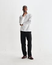 Aubyn Wool Blend Twill Pleated Trousers