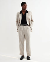 Aubyn Natural Linen Relaxed Fit Trousers