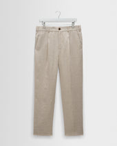 Aubyn - Natural Linen Relaxed Fit Trousers